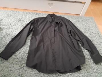 Zgan Degelijke V&D zwarte heren blouse maat 43/44 beschikbaar voor biedingen