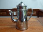 Art deco metalen koffiepot met filter uit Frankrijk, Ophalen of Verzenden