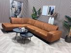 ZGAN Hoekbank Parijs Microleer - Cognac - 295 x 225, Ophalen, 250 tot 300 cm, -, -