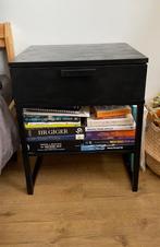 Ikea nachtkastje Trysil nightstand black zwart, Ophalen, Gebruikt, 45 tot 65 cm, Minder dan 55 cm