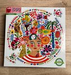 Eeboo ronde puzzel 500 stukjes XL Positivity, Ophalen of Verzenden, 500 t/m 1500 stukjes, Zo goed als nieuw