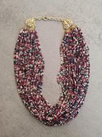 Glaskralen ketting - eye-catching statement piece, Overige materialen, Verstelbaar, Verzenden, Paars