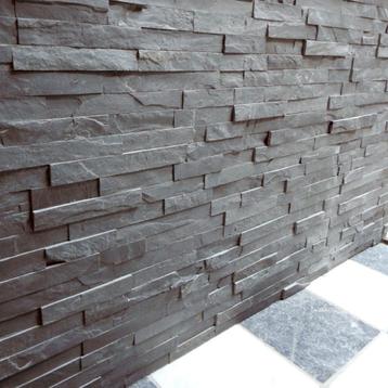steenstrips / muurstrips Black Slate leisteen breukruw beschikbaar voor biedingen