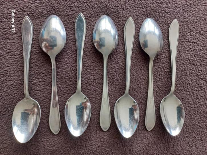 7 dessertlepels theelepels 14,7 cm lang, lepels van Solinox, Huis en Inrichting, Keuken | Bestek, Zo goed als nieuw, Los bestek