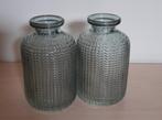 2 kleine groene vaasjes, Huis en Inrichting, Woonaccessoires | Vazen, Ophalen, Nieuw, Groen, Glas