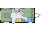 Hobby Excellent Easy 495 UFE 2005 MOVER + VOORTENT!!!, Caravans en Kamperen, Caravans, Standaardzit, Hobby, Bedrijf, Schokbreker