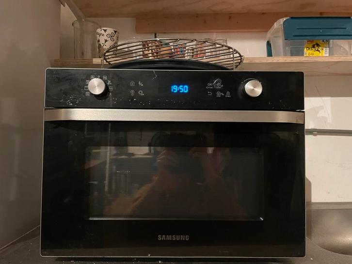 Samsung MC35J8085CT Combimagnetron, Witgoed en Apparatuur, Magnetrons, Gebruikt, Inbouw, Combimagnetron, 45 tot 60 cm, Grill, Draaiplateau