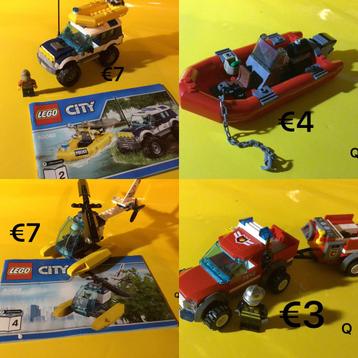 Lego politie en brandweer sets beschikbaar voor biedingen