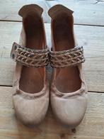 Ballerina's maat 38, Beige, Zo goed als nieuw, Ballerina's, Ophalen of Verzenden