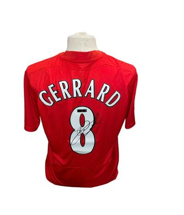 Gesigneerd Steven Gerrard Liverpool shirt met certificaat 
