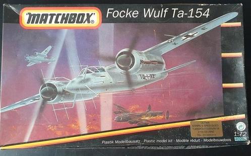 Matchbox Focke Wulf Ta-154 Ex PIONEER 2 1:72, Hobby en Vrije tijd, Modelbouw | Vliegtuigen en Helikopters, Zo goed als nieuw, Vliegtuig