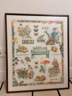 Marjolein Bastin Borduurwerk - De Vier Seizoenen, Ophalen of Verzenden, Zo goed als nieuw, Schilderij, Oorspronkelijke maker