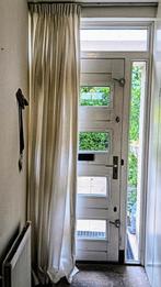 Vloerlang Wit Voordeur Gordijn 265x150cm met rail, Huis en Inrichting, Stoffering | Gordijnen en Lamellen, Ophalen, Gebruikt, 100 tot 150 cm
