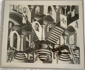 Escher print ingelijst  beschikbaar voor biedingen
