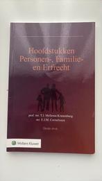 Hoofdstukken personen-, familie- en erfrecht, Verzenden, Sociale wetenschap, Zo goed als nieuw, E.J.M. Cornelissen; T.J. Mellema-Kranenburg