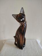Vintage kat hout origineel handgemaakt uit Spanje 30 jr oud., Ophalen of Verzenden