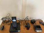 Zwarte Profoon PDX-120 PDX 120 Dect + charger pod telefoon, Ophalen of Verzenden, Gebruikt