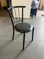 36 italiaans design horeca calligaris model stoel zwart set, Ophalen of Verzenden, Zwart, Metaal, Vijf, Zes of meer stoelen