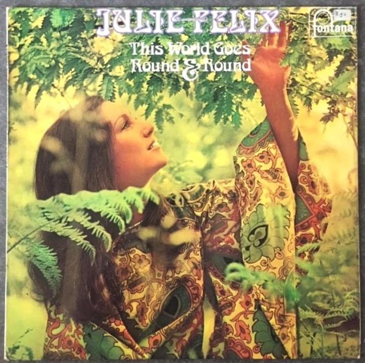 LP Julie Felix This World Goes Round UK 1968 Folk Pop, Cd's en Dvd's, Vinyl | Rock, Gebruikt, Overige genres, 12 inch, Ophalen of Verzenden