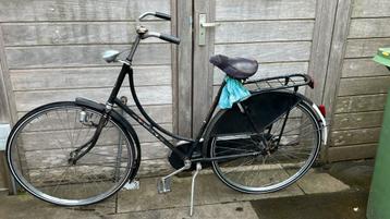 Gazelle (origineel) omafiets zilveren koplamp beschikbaar voor biedingen