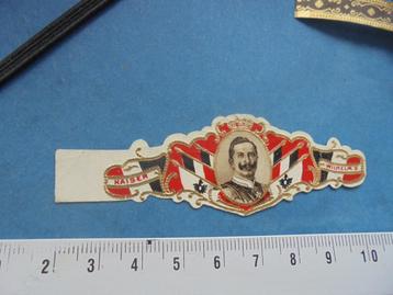 Oude sigarenband portret KAAISER WILHELM II beschikbaar voor biedingen