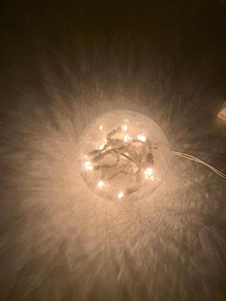 verlichtte glazen bal, Diversen, Kerst, Nieuw, Ophalen of Verzenden