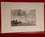 Gravure "de maas voor Rotterdam", Antiek en Kunst, Kunst | Etsen en Gravures, Ophalen of Verzenden