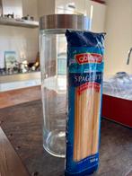 Spaghetti bewaarpot van glas met deksel, Ophalen, Zo goed als nieuw
