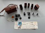 LEICA telyt 1:4 200mm + visoflex II + filters + accessoires, Ophalen, Gebruikt