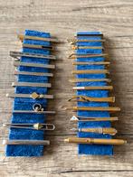 Stropdas spelden leuke partij 23 stuks goud en zilverkleurig, Ophalen of Verzenden, Zo goed als nieuw, Overige kleuren, Met patroon