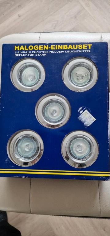 5 halogeen inbouw spotjes  beschikbaar voor biedingen