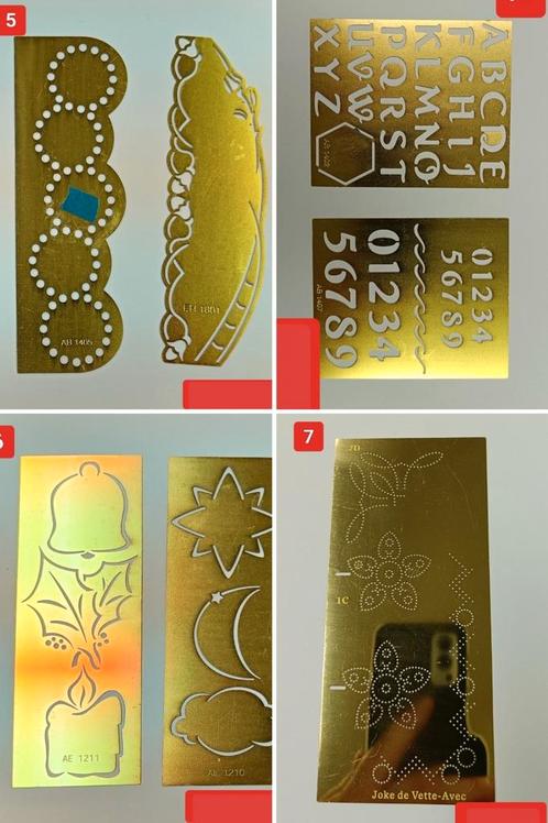 Embossing mallen, Hobby en Vrije tijd, Kaarten | Zelf maken, Zo goed als nieuw, Pons of Mal, Overige thema's, Ophalen of Verzenden