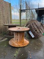 Grote houten kabelhaspels, Tuin en Terras, Ophalen, Gebruikt, Rond, Hout