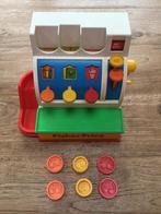 Fisher price vintage kassa met 6 munten, zgan, Ophalen of Verzenden, Zo goed als nieuw, Speelset