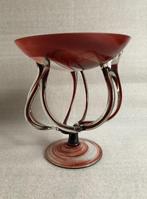 Vintage Pedestal Schaal Jellyfish Krosno Josefina 21 cm, Antiek en Kunst, Ophalen