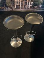 2x Moderne Krukken, Huis en Inrichting, Barkrukken, Ophalen, In hoogte verstelbaar, 60 tot 90 cm, Zo goed als nieuw