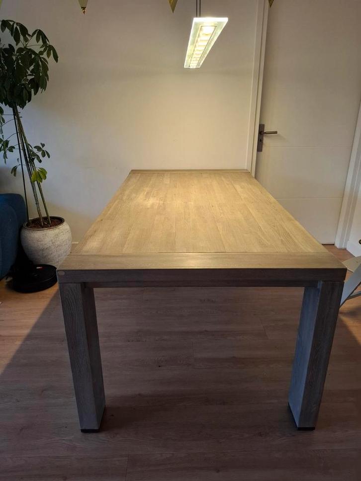Uitschuifbare eettafel – Henders & Hazel, Huis en Inrichting, Tafels | Eettafels, Gebruikt, 100 tot 150 cm, 200 cm of meer, Rechthoekig