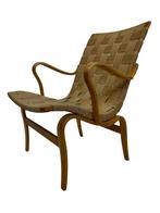 Vintage originele fauteuils "Eva" Bruno Mathsson Design, Huis en Inrichting, Fauteuils, Hout, Gebruikt, Vintage, 75 tot 100 cm