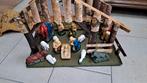 Kerstgroep met stal, Antiek en Kunst, Antiek | Religie, Ophalen of Verzenden