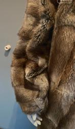 Unisex vintage bontjas M, Ophalen of Verzenden, Zo goed als nieuw, Maat 38/40 (M), Bruin