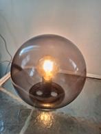 Mooie glazen bolle lamp, Huis en Inrichting, Ophalen, Zo goed als nieuw, Minder dan 50 cm