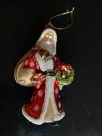 Prachtige grote glazen kerstman kersthanger, Diversen, Ophalen of Verzenden, Zo goed als nieuw
