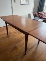 Mid Century Uitschuifbare Houten Tafel, Ophalen, Mid century, 100 tot 150 cm, 50 tot 100 cm