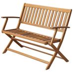 Tuinbank 120 cm massief acaciahout €125, Ophalen of Verzenden, Nieuw