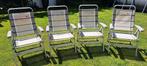 Dukdalf campingstoelen licht grijs, Caravans en Kamperen, Kampeermeubelen, Ophalen, Gebruikt, Campingstoel
