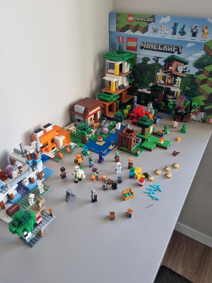 Lego Minecraft samengesteld Dorp, diverse sets, Kinderen en Baby's, Speelgoed | Duplo en Lego, Zo goed als nieuw, Lego, Complete set
