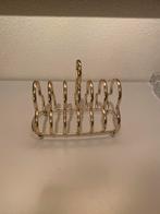 Vintage Verzilverde Toasthouder, Antiek en Kunst, Ophalen of Verzenden