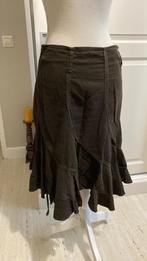 Rok ribstof Gedrapeerd Maat 42 ENJOY bruin Gipsy Style, Kleding | Dames, Rokken, Ophalen, Bruin, Maat 42/44 (L), Enjoy
