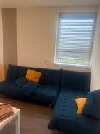 Hoekbank blauw, Ophalen, Gebruikt, Vierpersoons of meer, Hoekbank