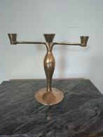 Vintage messing kandelaar te koop, Antiek en Kunst, Antiek | Kandelaars, Ophalen of Verzenden, Koper of Brons